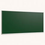 Langwandtafel, Stahlemaille grün, mit Kreideablage 